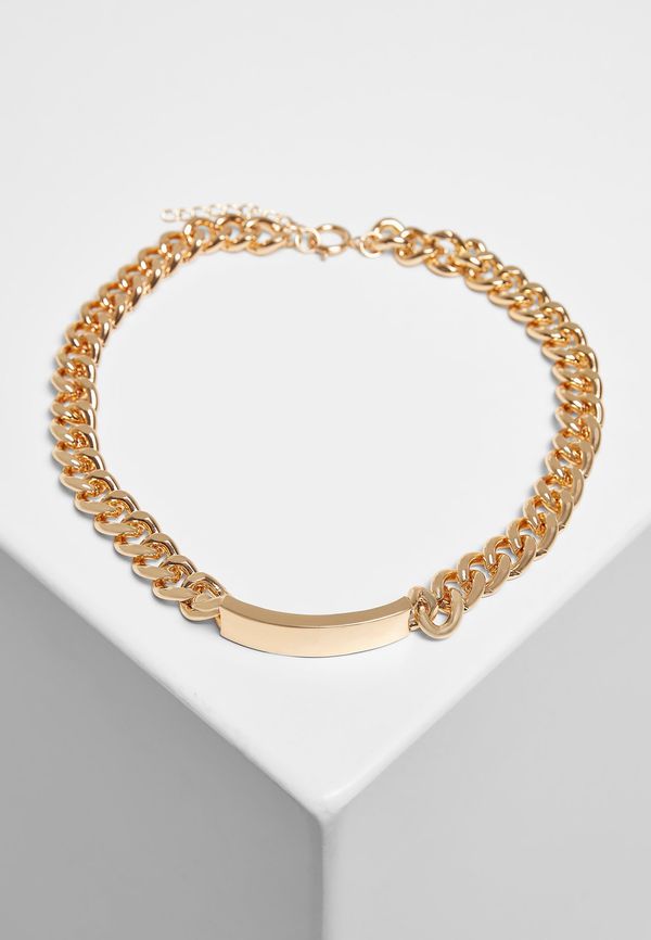 Urban Classics Accessoires Plate necklace gold