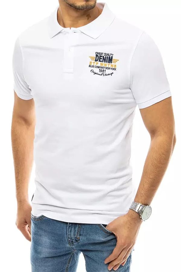 DStreet Polo shirt with white embroidery Dstreet