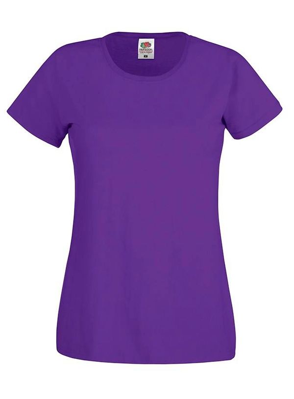 Fruit of the Loom Purple Lady fit Women's T-shirt Original Fruit of the Loom