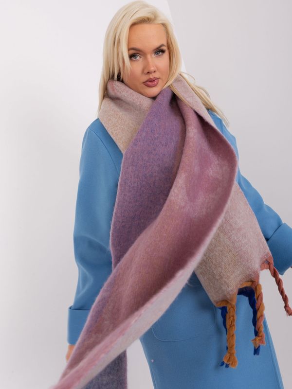 Fashionhunters Purple women's long scarf