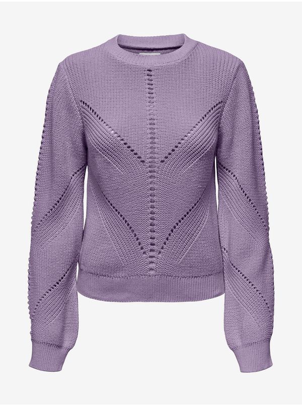 Only Purple Womens Patterned Sweater ONLY Ella - Women