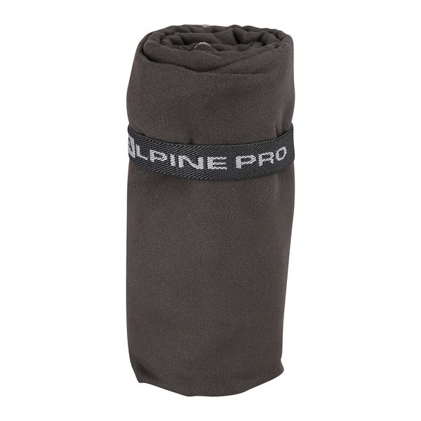 ALPINE PRO Quick drying towel 60x120cm ALPINE PRO GRENDE dk.true gray