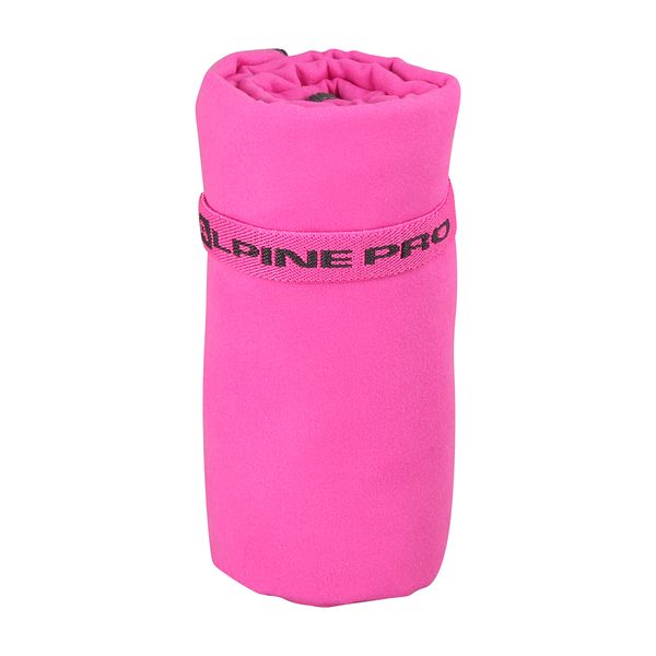 ALPINE PRO Quick drying towel 60x120cm ALPINE PRO GRENDE pink glo