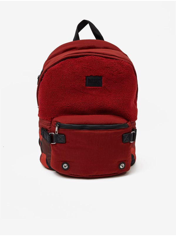 Diesel Red Backpack with Faux Fur Diesel - Men's