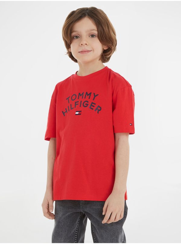 Tommy Hilfiger Red boys' T-shirt Tommy Hilfiger - Boys
