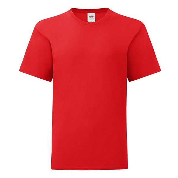 Fruit of the Loom Red children's t-shirt in combed cotton Fruit of the Loom