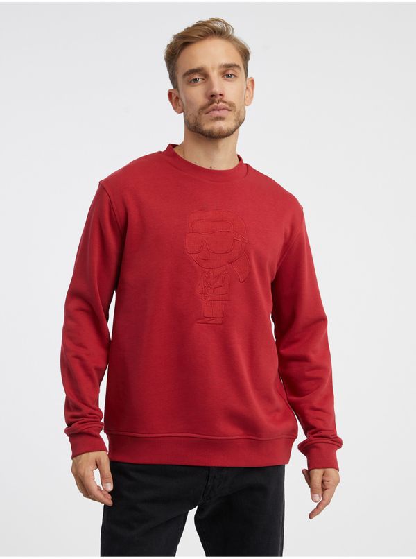 Karl Lagerfeld Red Men's Sweatshirt KARL LAGERFELD - Men