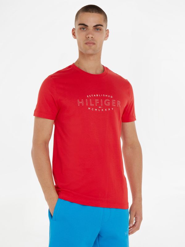 Tommy Hilfiger Red men's T-shirt Tommy Hilfiger