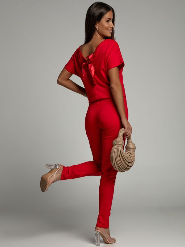 FASARDI Red overall with bow