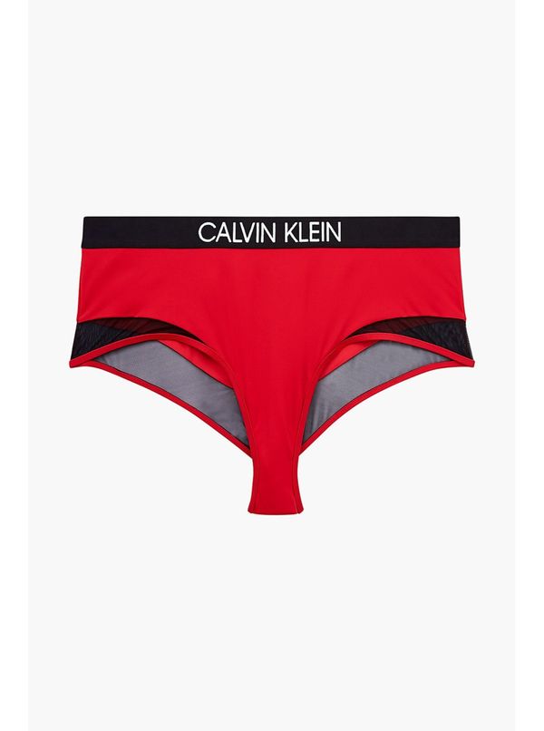 Calvin Klein Red Swimwear Bottoms High Waist Bikini Calvin Klein Underwear - Women