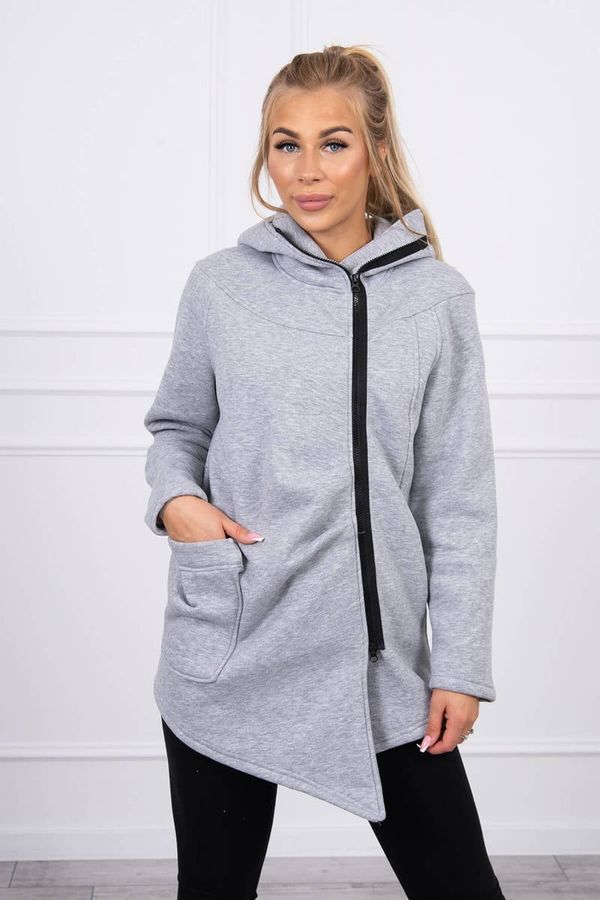 Kesi Reinforced hoodie with gray color