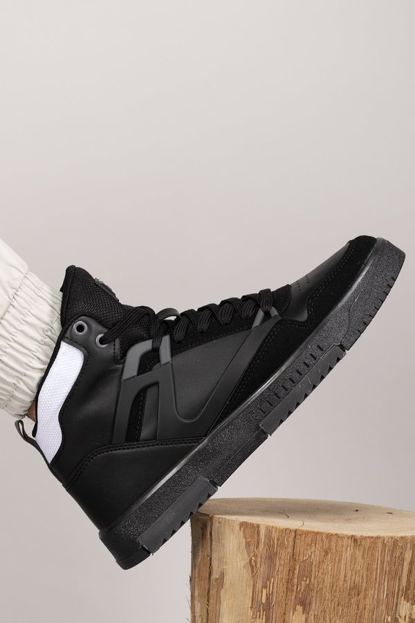 Riccon Riccon Men's Comfort Sneaker Boots 001263 Black Smoked