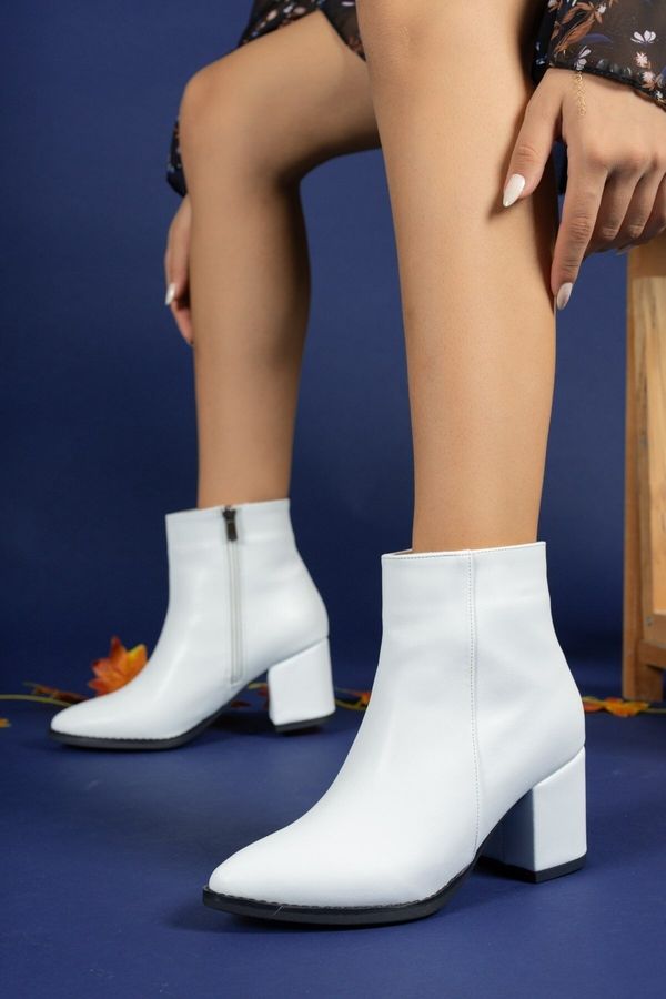 Riccon Riccon White Skin Women's Boots 0012893s