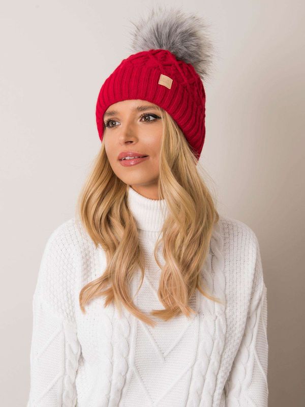 Fashionhunters RUE PARIS Red Ladies Cap