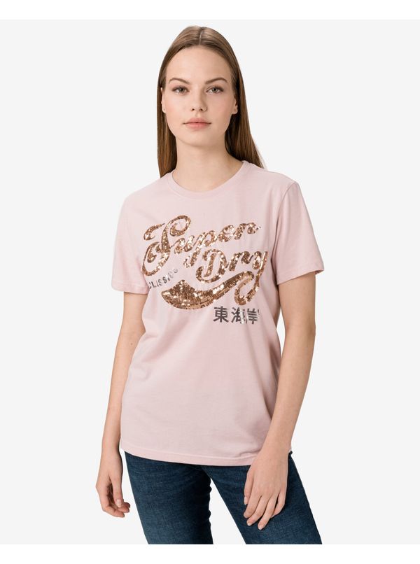 Superdry Script Sequin T-shirt SuperDry - Women