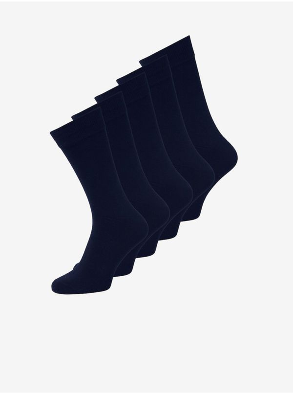 Jack & Jones Set of five pairs of men's socks in navy blue Jack & Jones - Men's