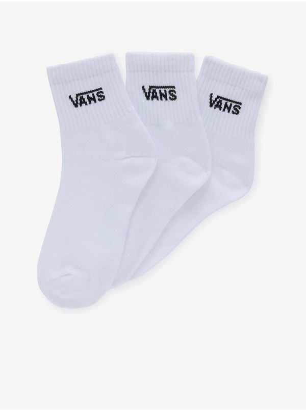 Vans Set of three pairs of women's socks in white VANS Classic Half Crew - Women