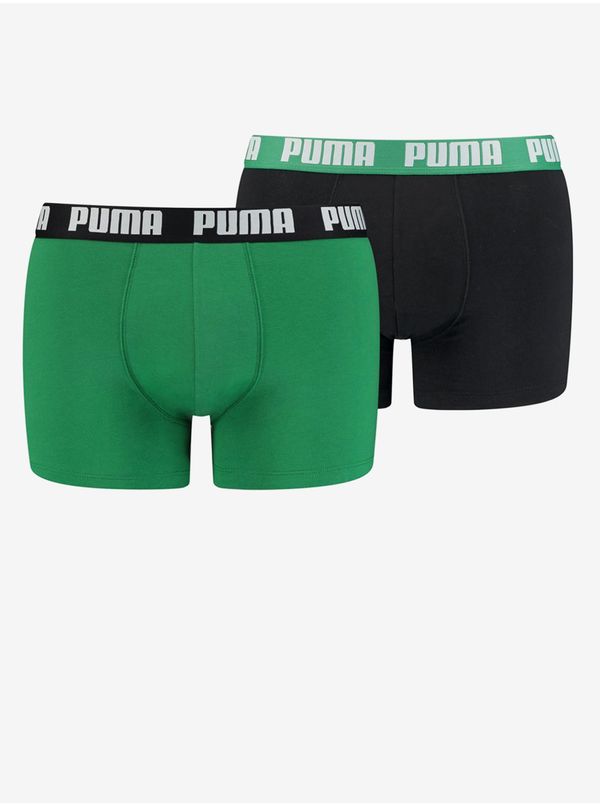 Puma Set of two men's boxers in black and green Puma - Men