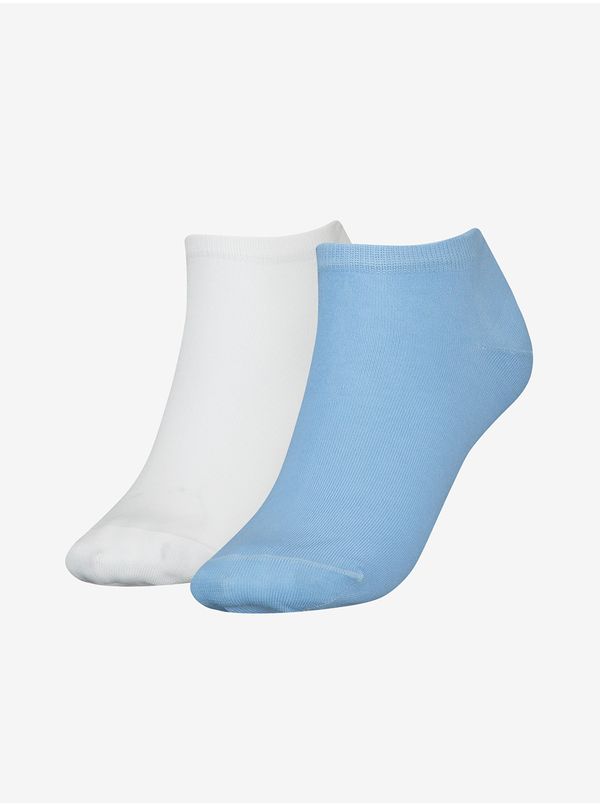 Tommy Hilfiger Set of two pairs of women's socks in white and blue Tommy Hilfiger - Women