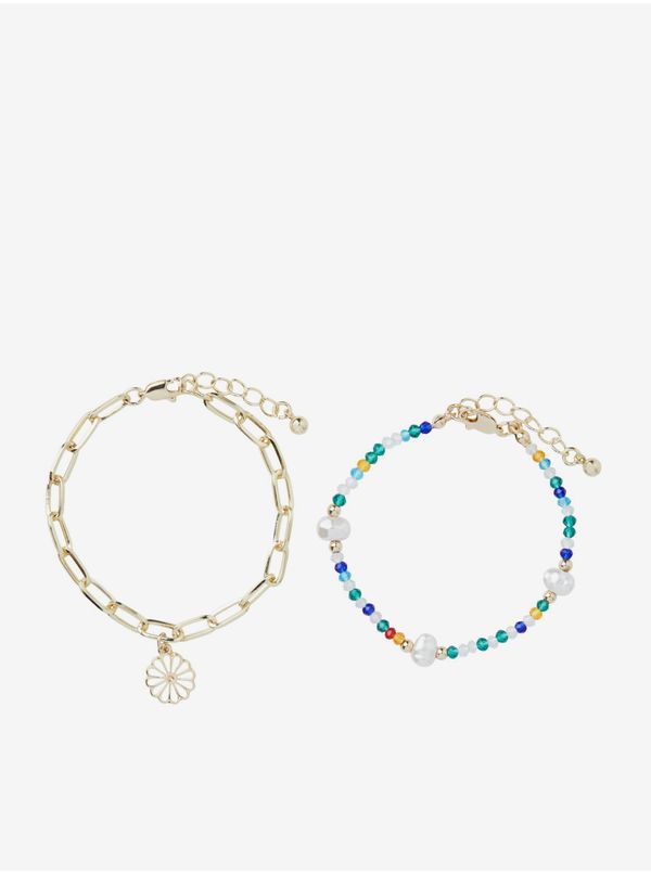 Pieces Set of two women's bracelets in gold color Pieces Likia - Women
