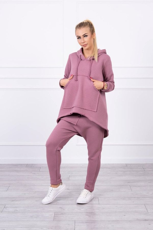 Kesi Set with trousers Baggy dark pink