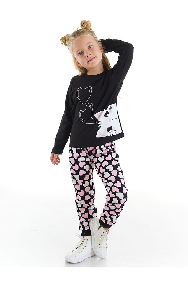 Denokids Set za devojčice Denokids CFF-22K1-033/Siyah, Pembe