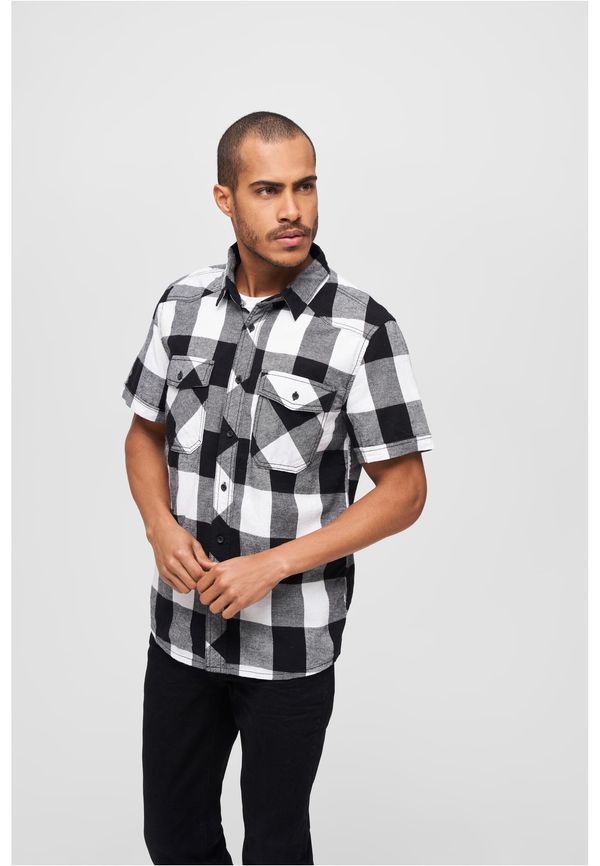 Brandit Shirt with half sleeves white/black