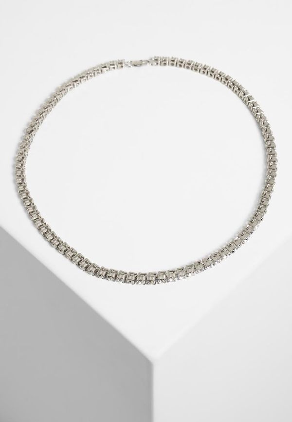 Urban Classics Accessoires Silver necklace with rhinestones