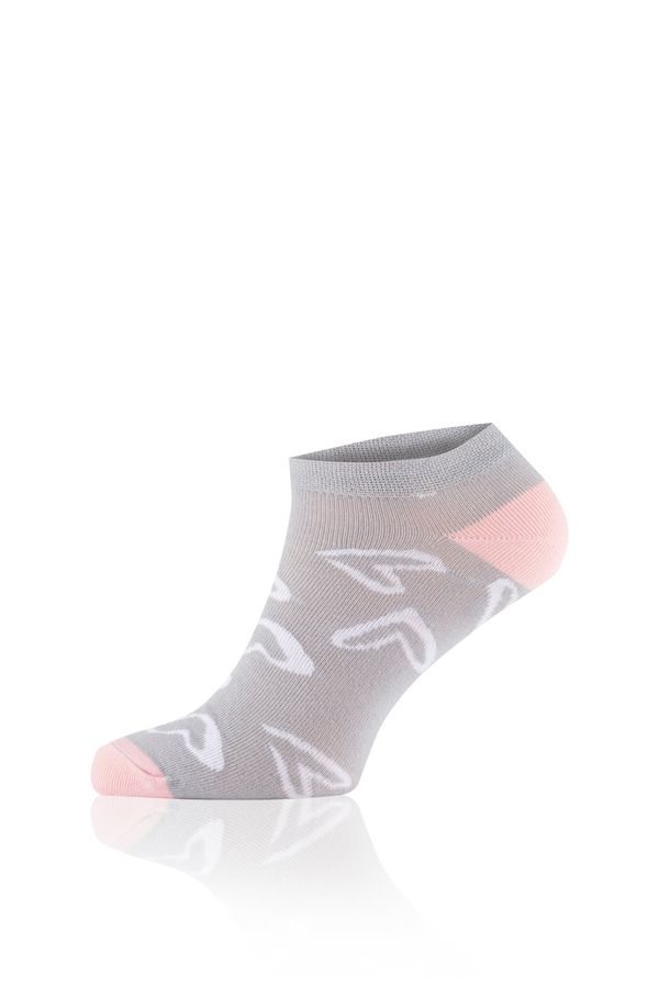 Italian Fashion Socks NOELIA - grey/pink