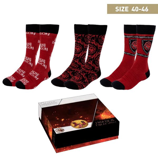 HOUSE OF DRAGON SOCKS PACK 3 PIECES HOUSE OF DRAGON