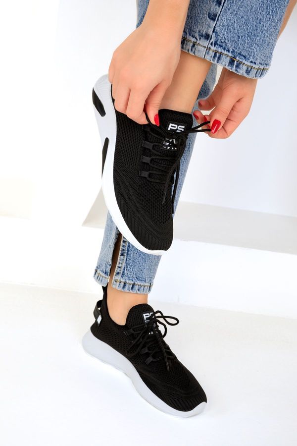 Soho Soho Black-White Unisex Sneakers 16884