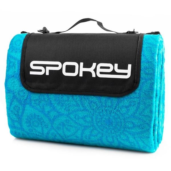 Spokey Spokey PICNIC MANDALA Picnic blanket with strap, turquoise, 180 x 210 cm