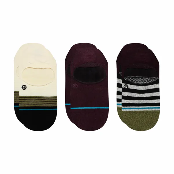 Stance Stance BESPOKE 3 PACK Maroon Socks