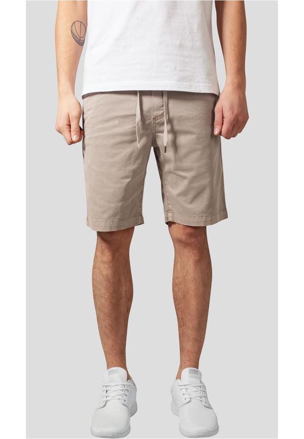 Urban Classics Stretch Twill Joggshorts Sand