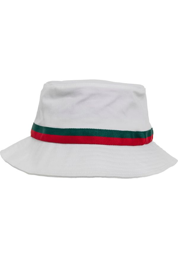 Flexfit Stripe Bucket Hat White/Tan/Green