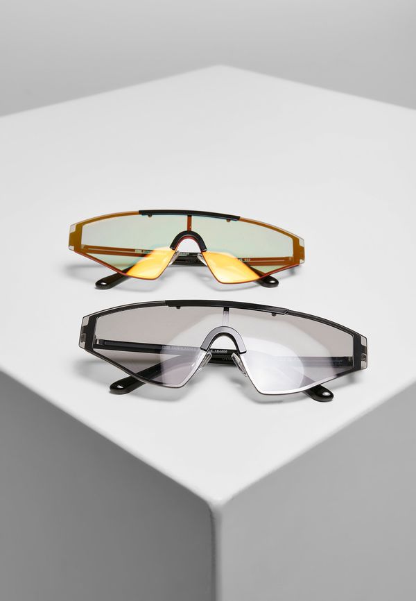 Urban Classics Accessoires Sunglasses France 2-Pack black/blackholo