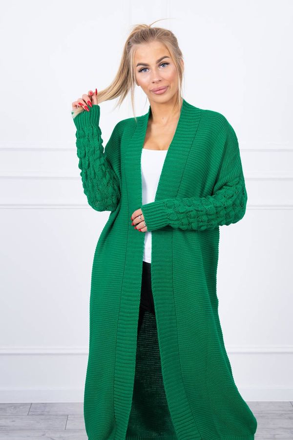 Kesi Sweater with bubbles on the sleeve light green