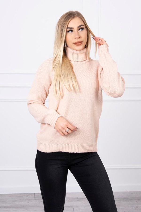 Kesi Sweater with turtleneck powder pink