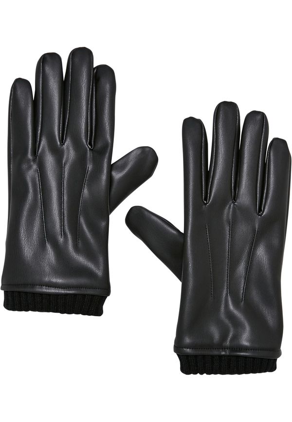 Urban Classics Accessoires Synthetic leather basic gloves black