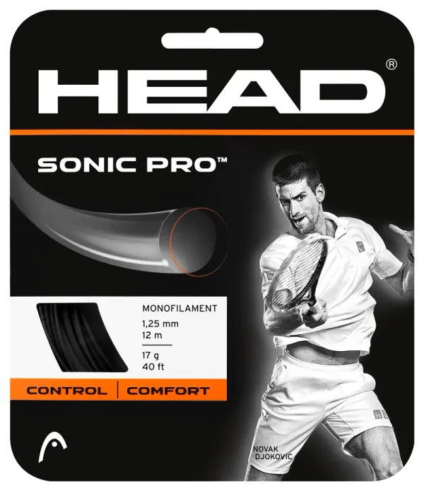 Head Tenisový výplet Head   Sonic Pro Black 1.30 mm (12 m)  1,30 mm