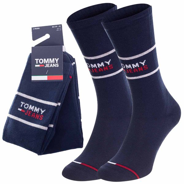 Tommy Hilfiger Jeans Tommy Hilfiger Jeans Unisex's 2Pack Socks 701218704002 Navy Blue