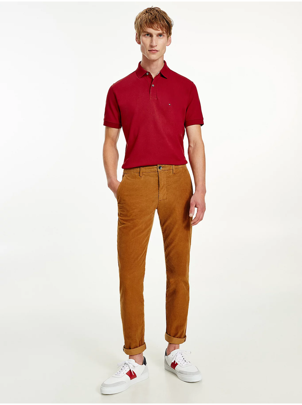 Tommy Hilfiger Tommy Hilfiger Men's Red Polo Shirt - Men's