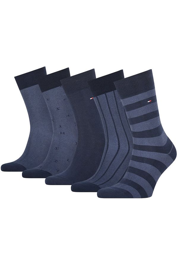 Tommy Hilfiger Tommy Hilfiger Socks - TH MEN SOCK 5P GIFTBOX BIRDEYE blue