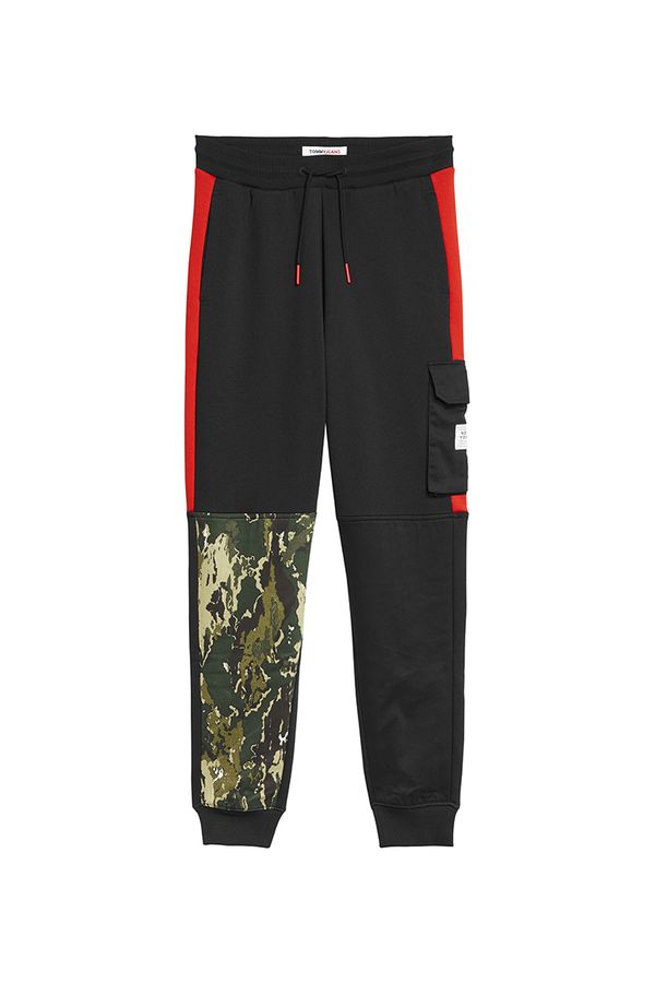 Tommy Hilfiger Tommy Jeans Sweatpants - TJM CAMO BLOCK SWEATPANT black