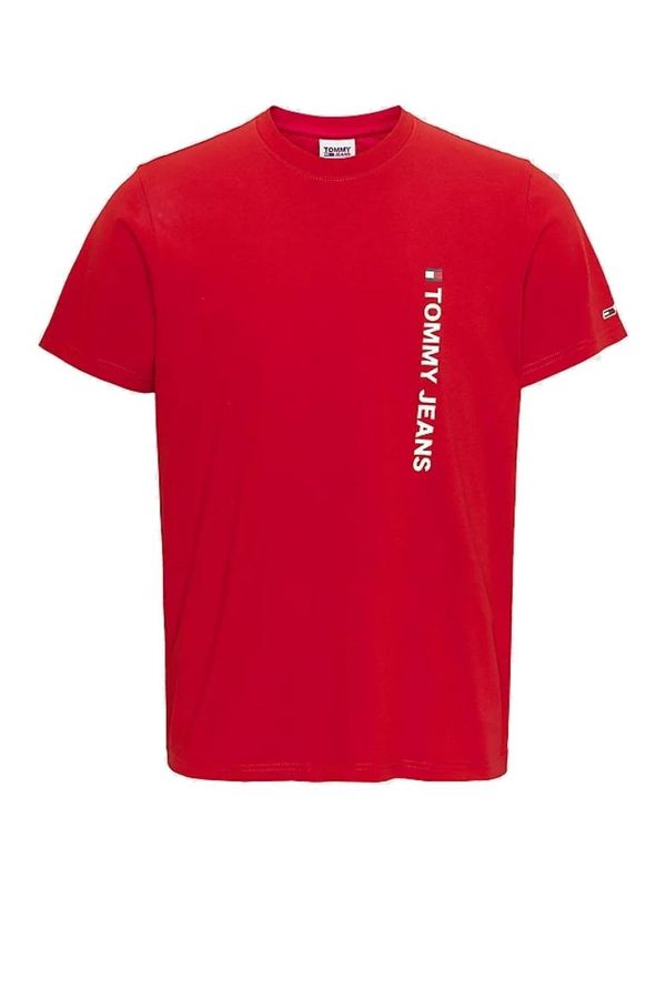 Tommy Hilfiger Tommy Jeans T-Shirt - TJM ENTRY VERTICLE TEE red