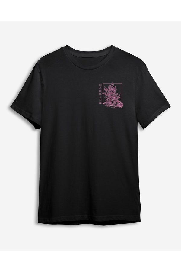 Trendyol Trendyol Black Far East Printed Regular/Normal Cut T-shirt