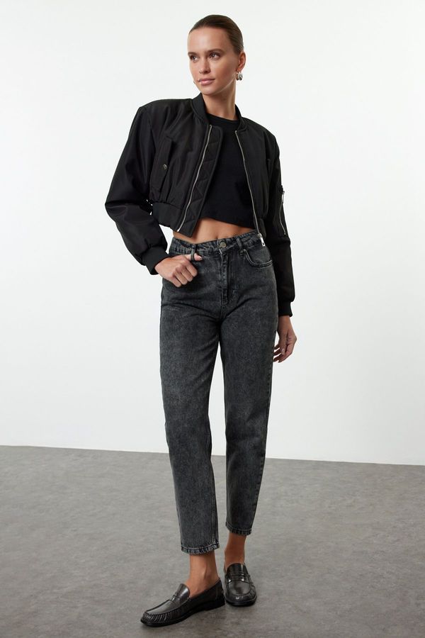 Trendyol Trendyol Black High Waist Mom Jeans