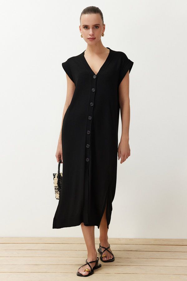 Trendyol Trendyol Black Midi Knitwear Dress