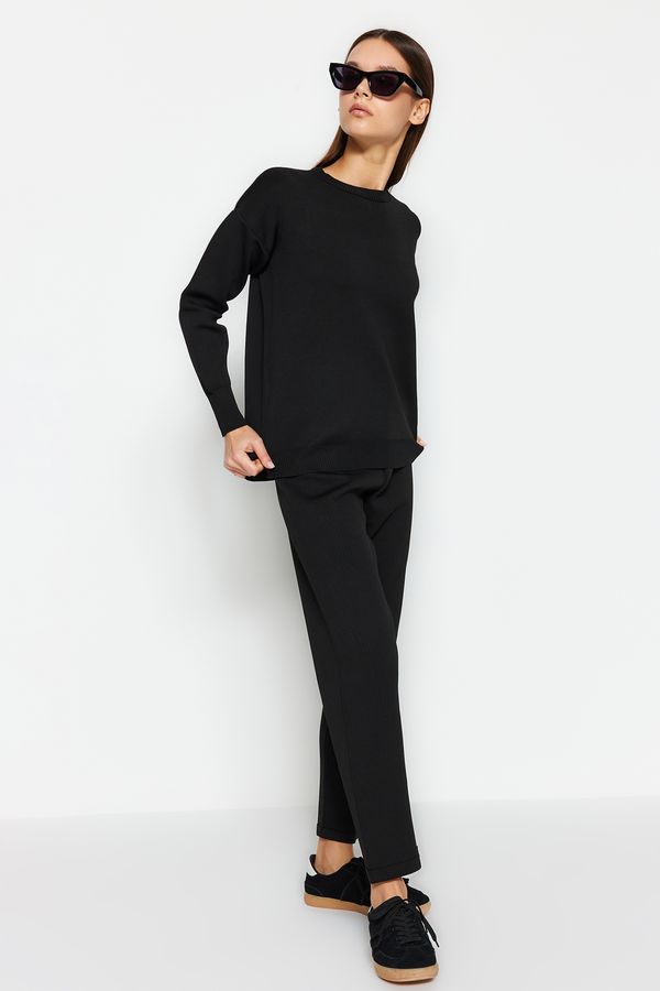Trendyol Trendyol Black Sweater-Pants Knitwear Top-Bottom Set