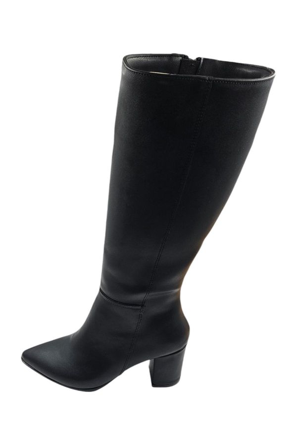 Trendyol Trendyol Black Zippered Chunky Block Heel Women's Boots